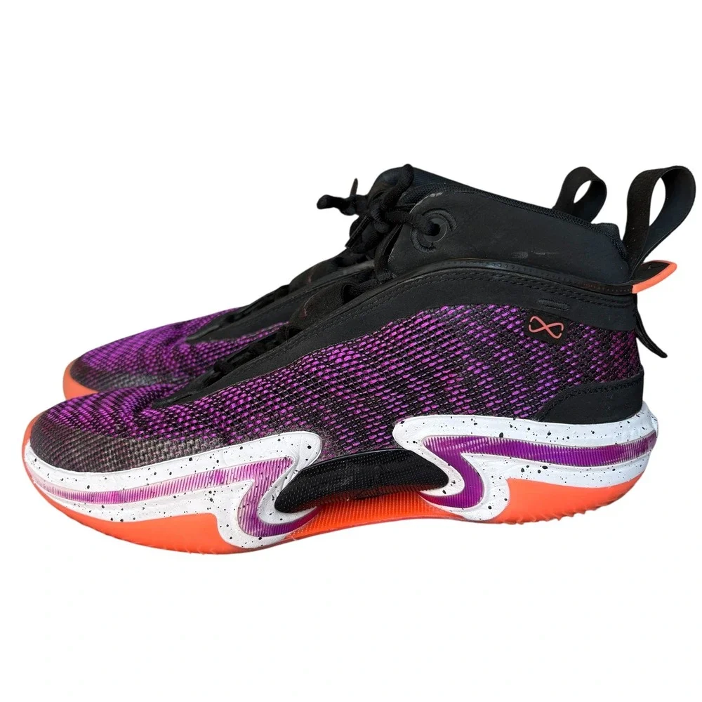 Nike Air Jordan ThirtySix 36 First Light Basketball Shoes Purple Orange Mens 8